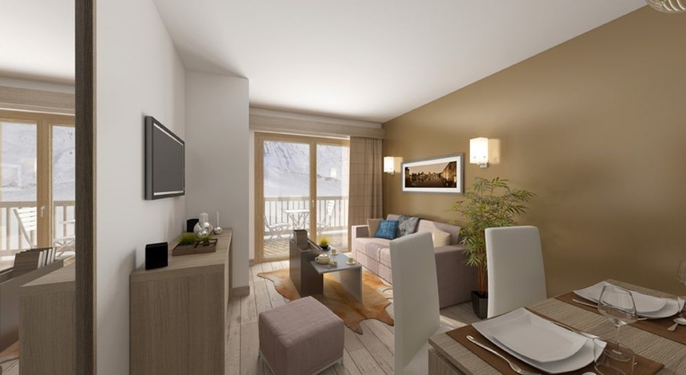 Residence Prestige Odalys Front De Neige La Plagne Bagian luar foto