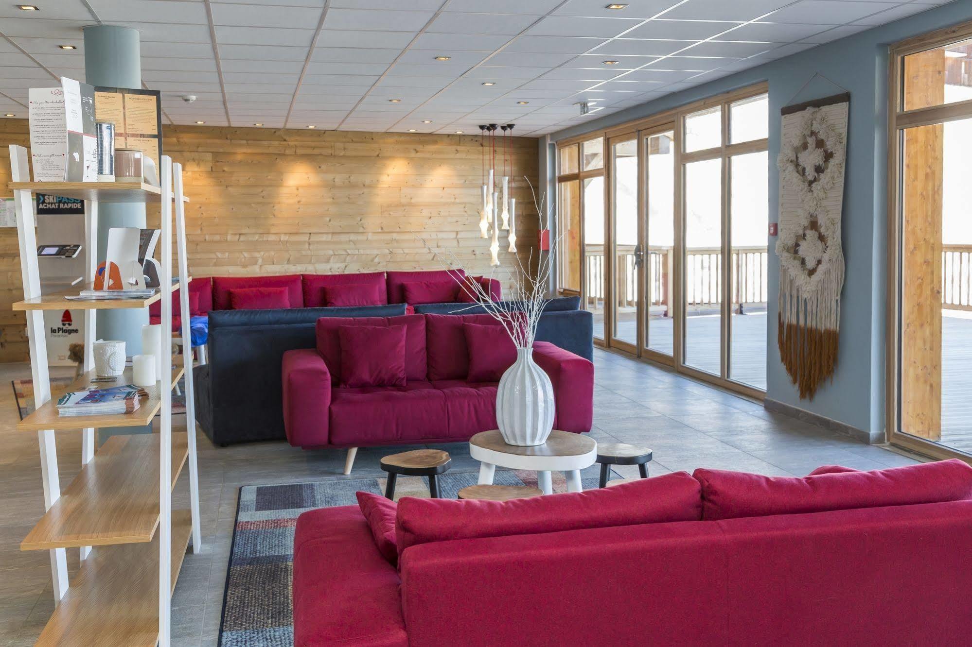 Residence Prestige Odalys Front De Neige La Plagne Bagian luar foto