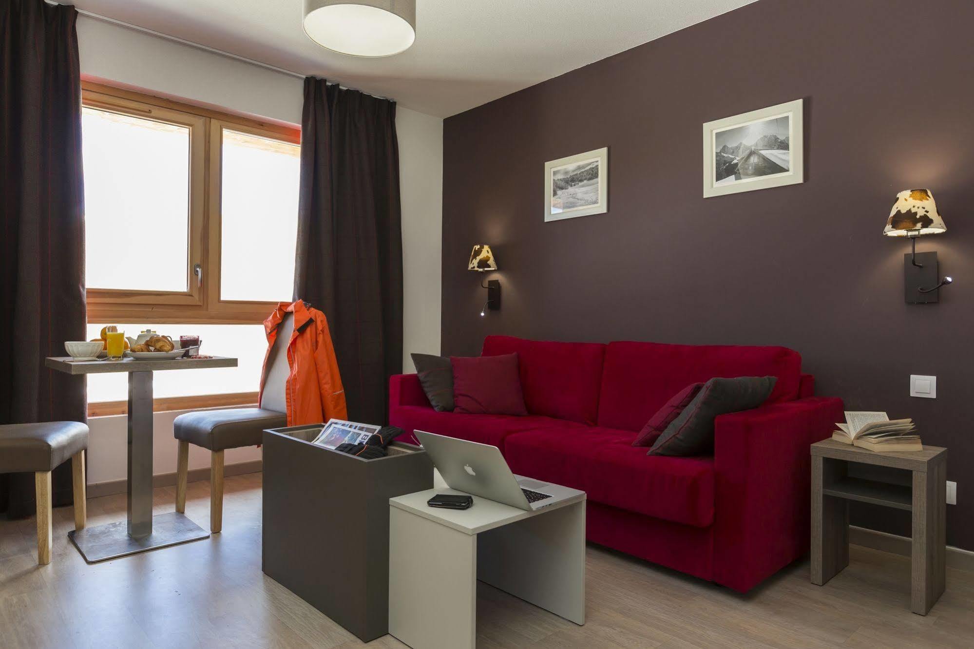 Residence Prestige Odalys Front De Neige La Plagne Bagian luar foto