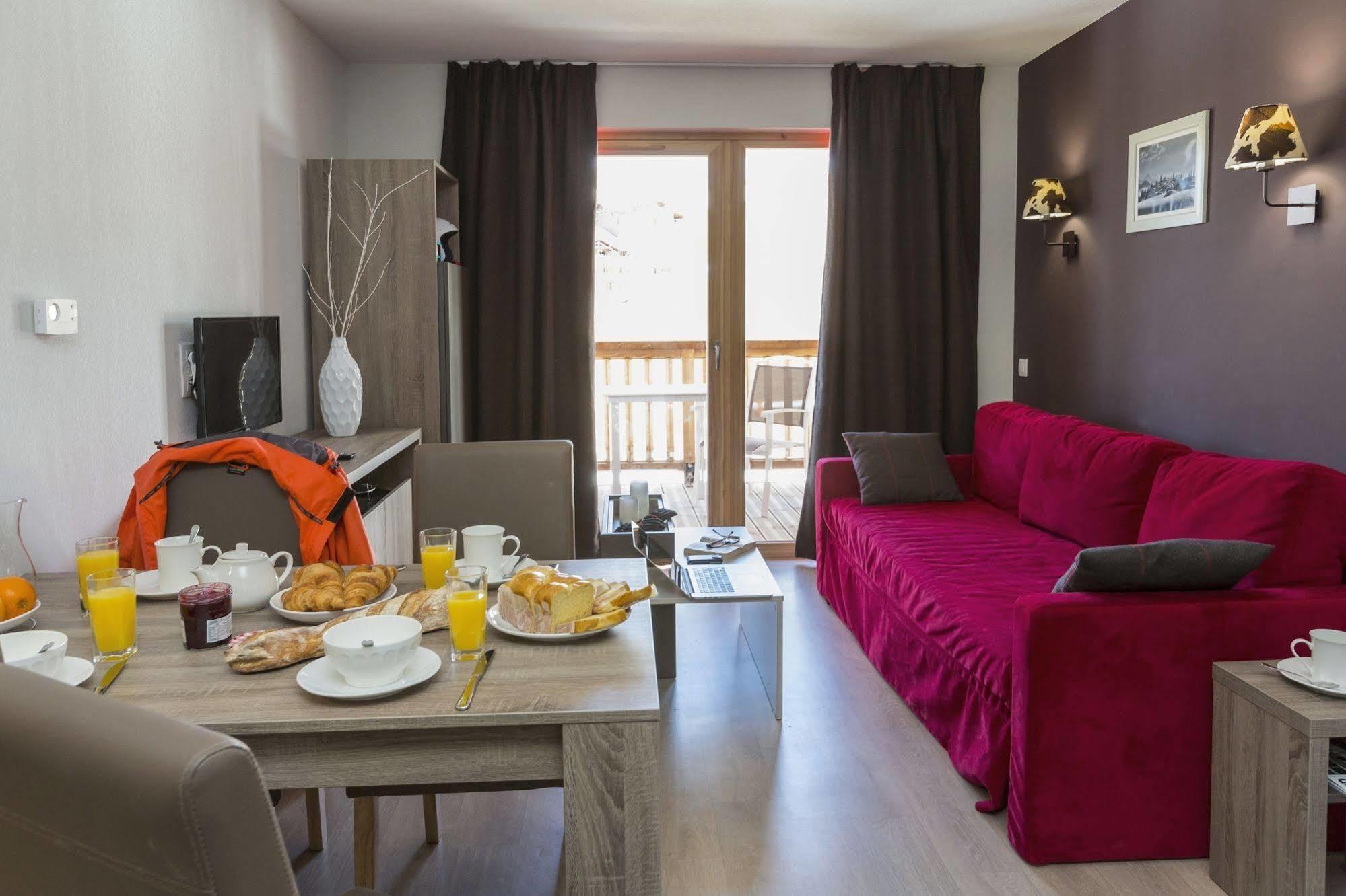 Residence Prestige Odalys Front De Neige La Plagne Bagian luar foto