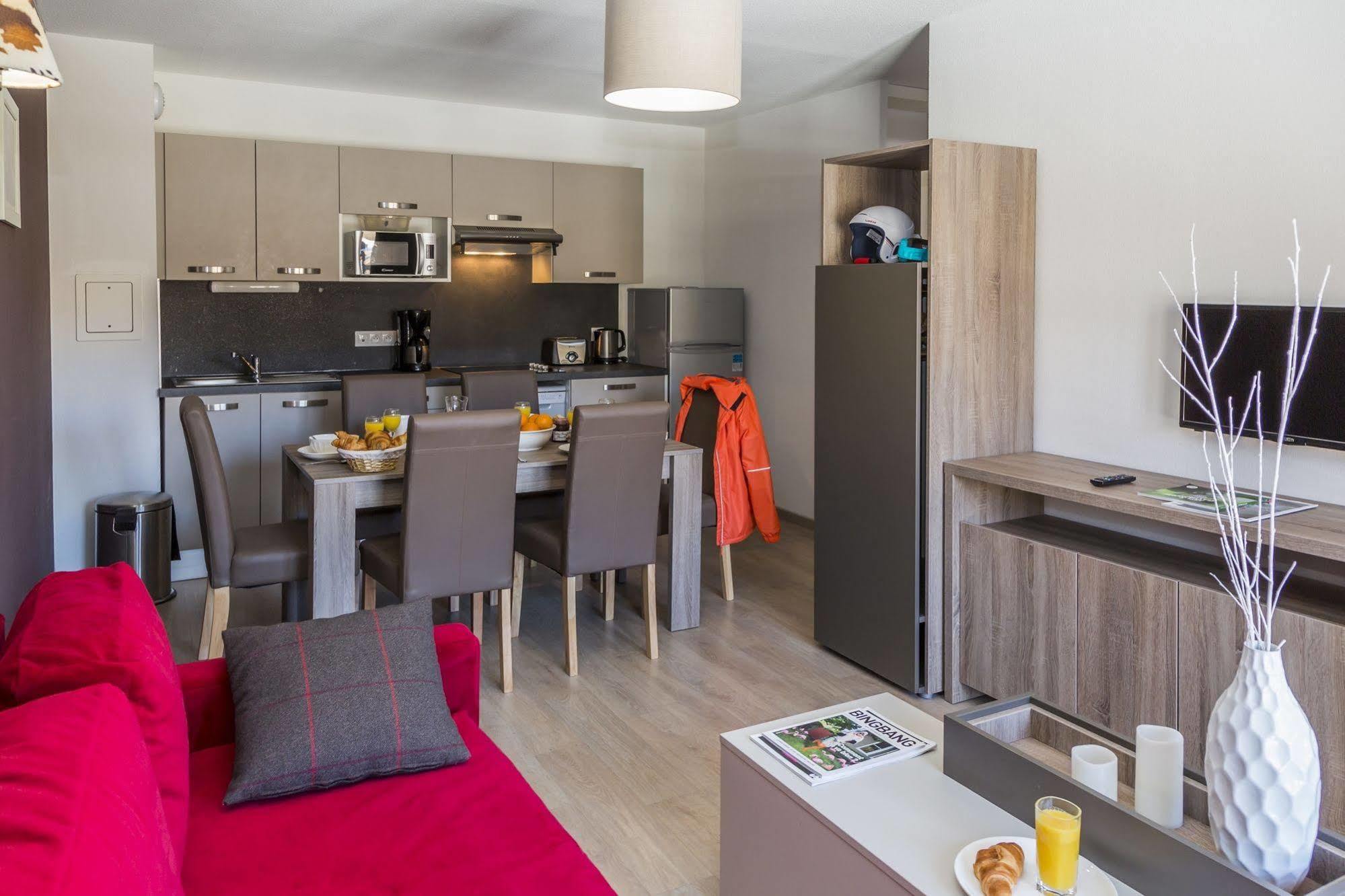 Residence Prestige Odalys Front De Neige La Plagne Bagian luar foto